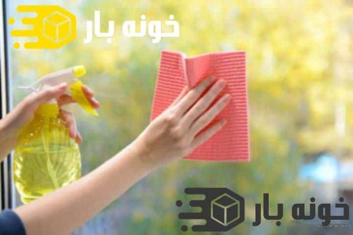 پاک کردن پنجره‌ها